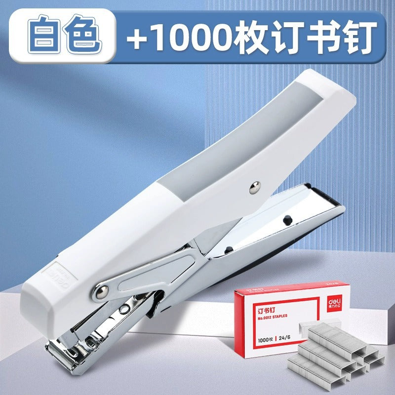 Deli hand-held takeaway packing snack bag hand-held labor-saving stapler No. 12 order hand-held stapler wholesale
