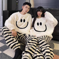 Children's fall and winterthickenedheattech velvet pajamas set for girls sweet baby boyfleece-lined