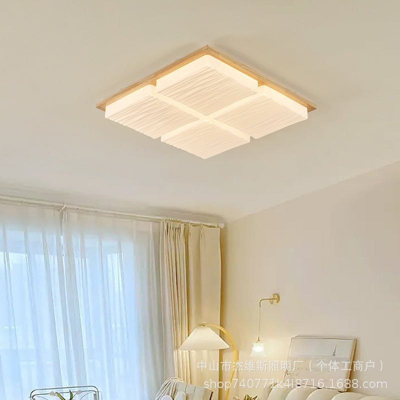 New arrival walnut grain living room ceiling lamp, medieval style full spectrum eye protection b&b living room bedroom aisle lamp