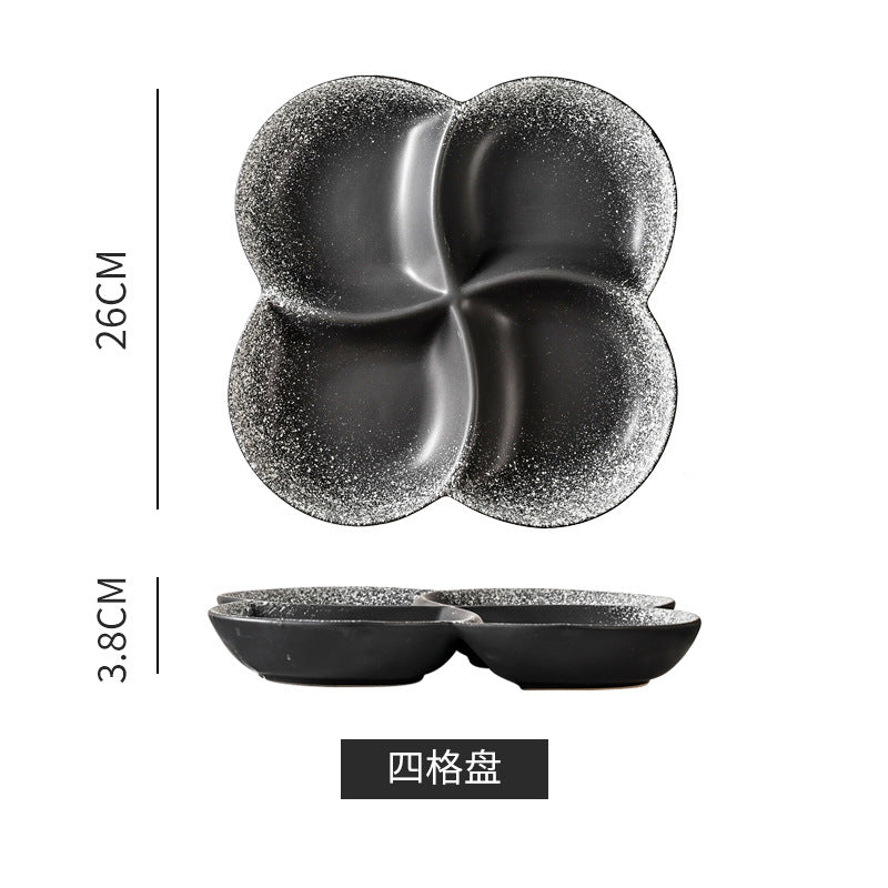 Japanese retro dessert plate - stylish & practical for home use - perfect for single servings, breakfast, snacks, and desserts
