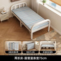 Single foldable lunch bed for sale foldable bed for street stalls simple foldable bed with round legs and thickened nap foldable bed