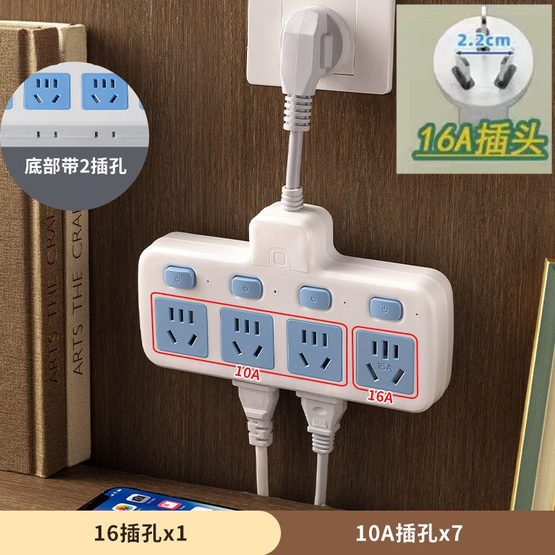 16a socket high power 4000w multi-function multi-hole air conditioner water heater plug strip converter plug kitchen