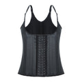 Sports shaping latex bodysuit - tightening tummy control corset - waist cinching shapewear tank top - workout shaping