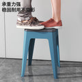 Household plastic small stool thickened creative bench two-color dining table stool spare stool strong and stackable for easy storage