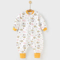 Baby pure cotton sleeping bag with split legs and anti-kicking quilt kids constant temperature baby one-piece pajamas all year round style small and medium-sized children sleeping bag