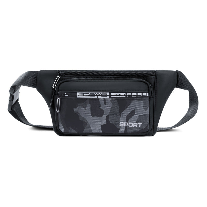 New men's camouflage casual simple fanny pack men's outdoor sports trend messenger bag nylon cloth travel versatile men