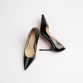 2026 summer sexy pointed-toe stiletto heels - women's professional commute red sole patent leather breathable solid color pumps