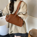 bag women's retro texture shoulder crossbody bag new arrivalcasualpure color pillow bag easiest for matchwork clothing underarm bag