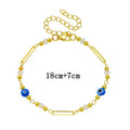 European and american cross-border colorful bracelet bracelet women's niche style casual creative classy metal pendant hand jewelry wholesale