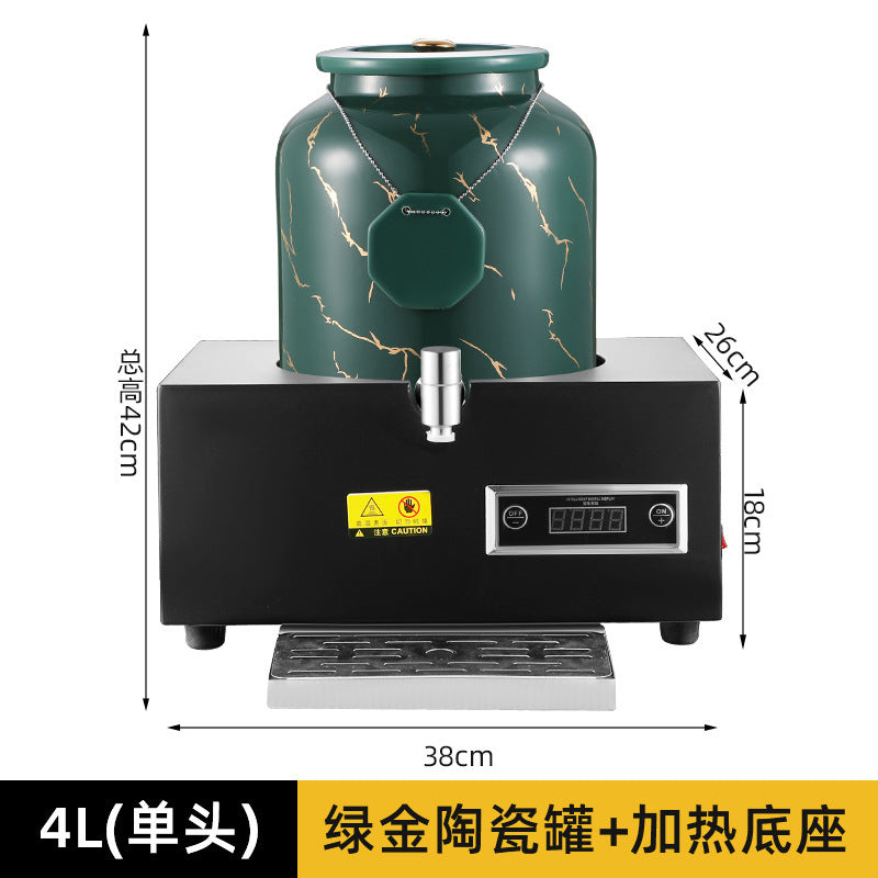 Milk tripod, hotel restaurant ceramic milk tripod coffee tripod numerical control heating stainless steel hot and cold tripod, juice tripod