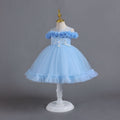 Export small children's tulle kids dress petals princess dress baby girl one year old dressbaby dress
