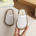 Vancahao kids' hollow-out sandals:  summer new collection - baby flat-heel closed-toe slides, girls' slip-on half sandals