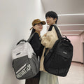 Air cushion back panel backpack - premium casual travel backpack for high school and college students, couples, and university students - thick, durable, and stain-resistant book bag