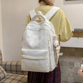 Japanese ginkgo leaf high-value backpack - stylish school bag for middle and high school students, women's casual, fresh, sweet, and large capacity backpack