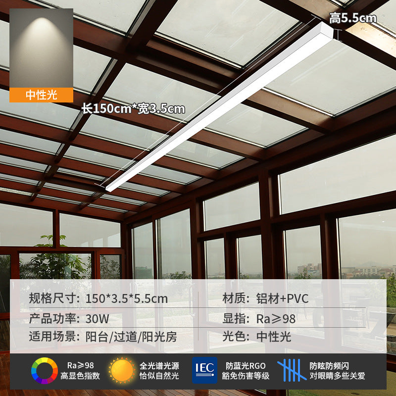 Minimalist aisle light corridor light sun room cloakroom balcony ceiling light minimalistled strip light entrance lamp