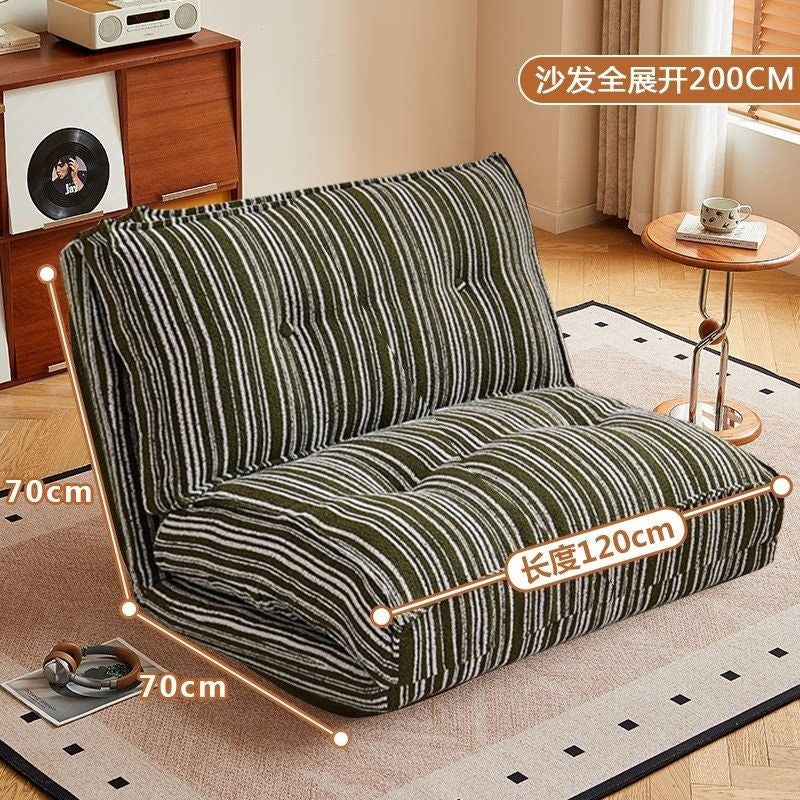 Lazy sofa bed living room dual-purpose single sofa small apartment for home cream style reclining and sleeping foldable sofa bed