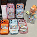 Colorful puff acrylic resident fish school fun suitable for iphone17 mobile phone case cartoon apple 18 hard case