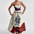 cross-border e-commerce european and american women's clothing: new summer collection - elegant vacation style, unique print, slim-fit cami dress