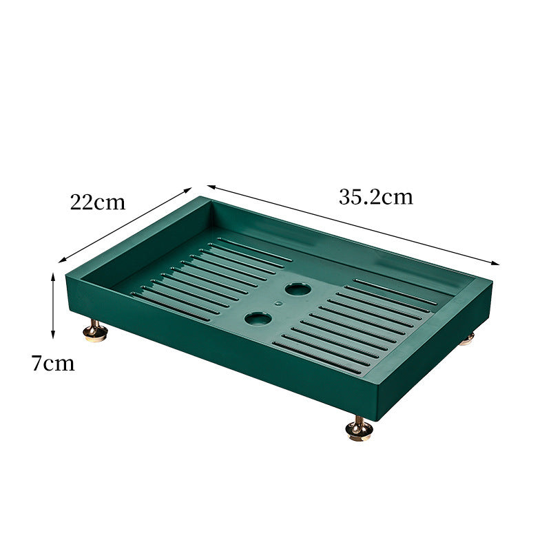 Manufacturer light luxury drain tray household double drain tray kitchen water cup tableware storage box simple filter tea tray