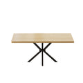 Custom-made nordic style dining table: modern minimalist rectangular pull-out design for small spaces, light luxury restaurant table