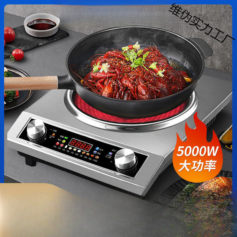 popular household electric ceramic stove 5000w concave high-power household timing multi-function non-selective pot