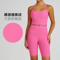 new arrival yoga clothes high waist hip lift tummy control slimming look sling beautiful back running sports intimates bra suit for women