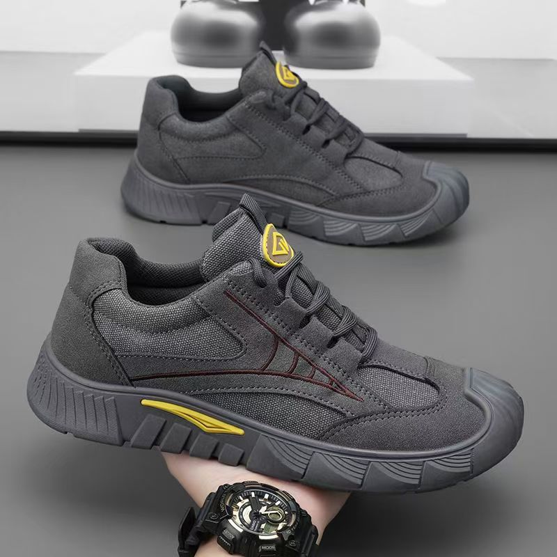 Men's winter work safety shoes: new breathable, anti-slip, wear-resistant athletic work shoes for construction, labor, and hiking