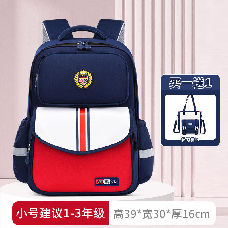 New primary school schoolbags for children in grades 3-6 to reduce the burden and wear-resistant Shaodong students  wholesale, light and cute