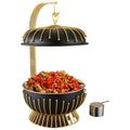 Stainless steel beaded buffet warming stove - ideal for hotel banquets & buffets - in stock