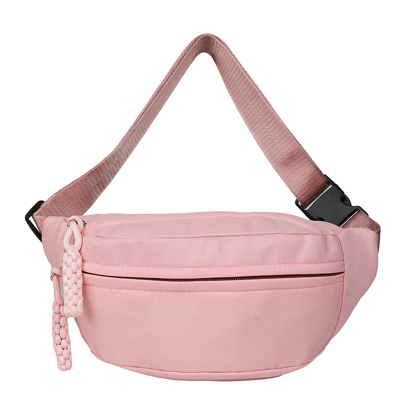 New breast bag women ins cool large capacity messenger bag casual Japanese students shoulder backpack light sports