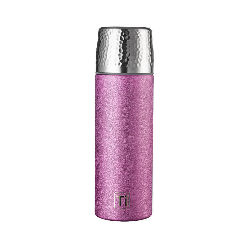 New arrivalaccessible luxury titanium-coated thermos cup business style gift office cup tea water separation portable tea cup wholesale
