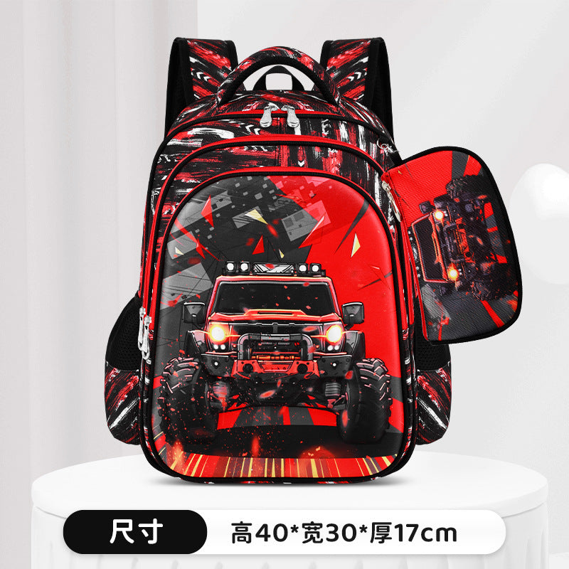 2026 new cross-border cute two-piece backpack set, russian style, unisex, large capacity, lightweight, spine-protecting backpack