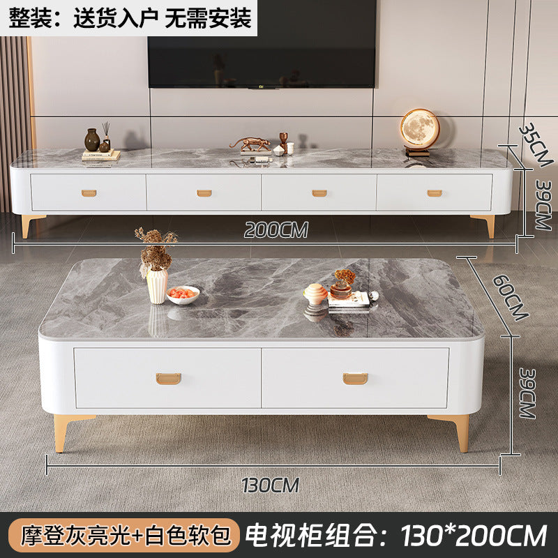 Accessible luxury solid wood coffee table small apartment living room for homecasual modern tea table new arrival small apartment office small table