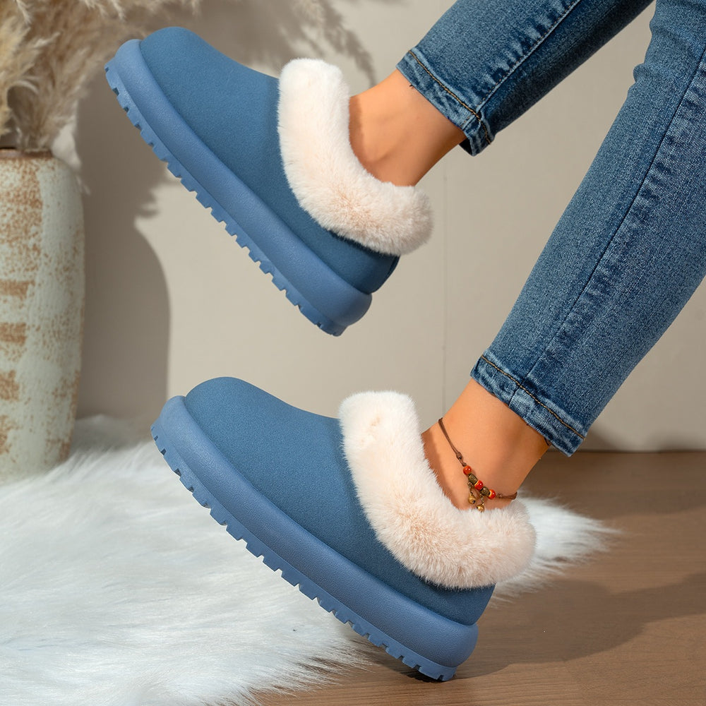 summer new arrival: plus-size women's casual comfort fleece-lined slippers - stylish outerwear wholesale
