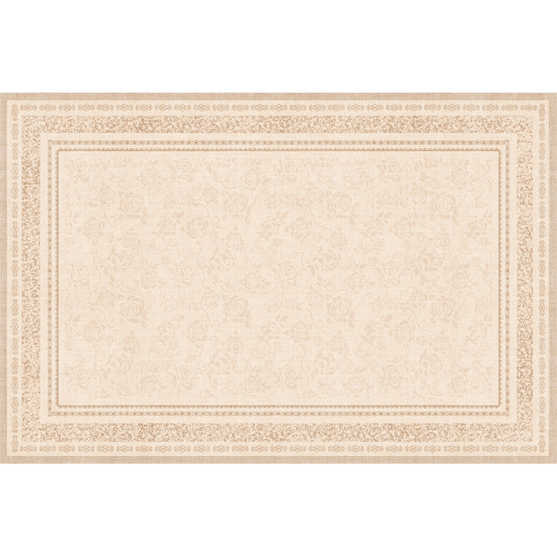 Carpet living room cream style no-wash and wipeable sofa floor mat accessible luxuryclassy easy-care bedroom waterproof bedside blanket