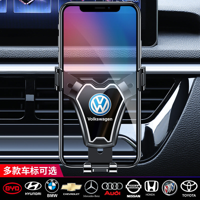 Car air outlet navigation bracket car snap-on gravity bracket creative casualins mobile phone bracket