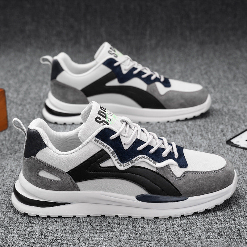 Men's spring 2025 new trendy mesh breathable athletic casual running shoes - versatile dad shoes for teens
