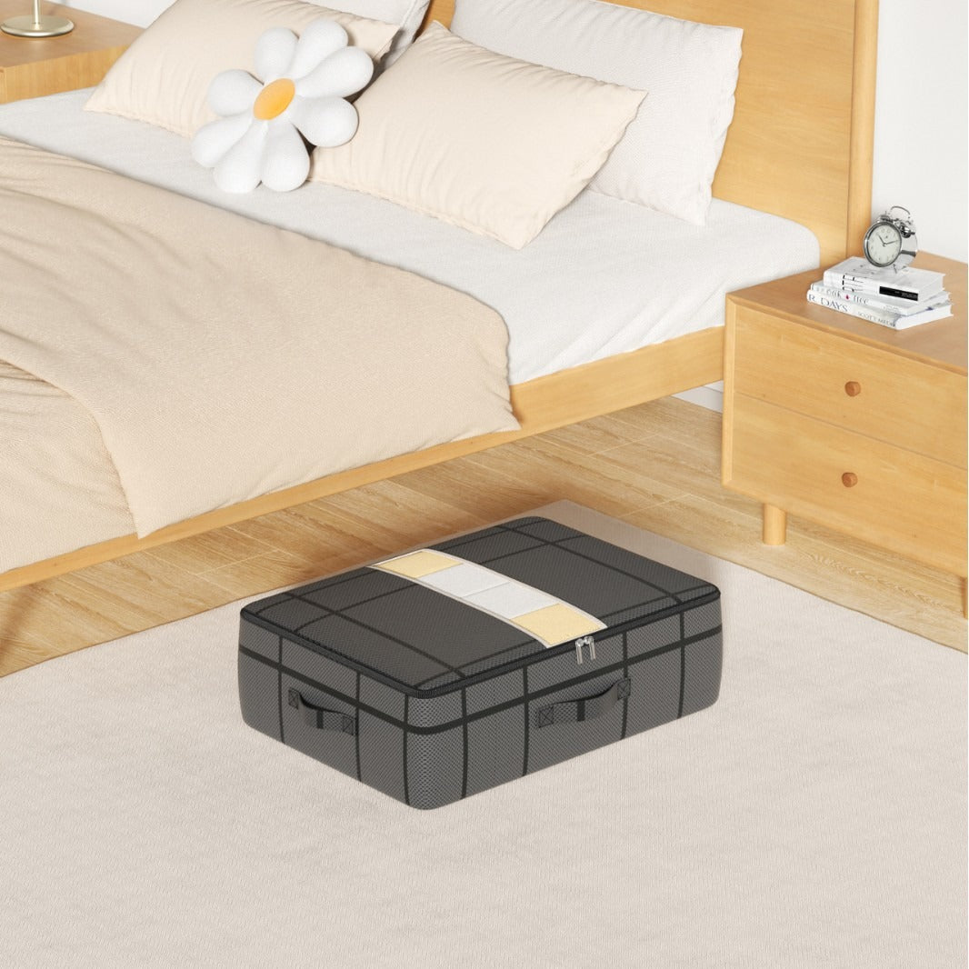 Cross-border large pane, under-bed storage bag, household flat storage, organizing box, and folding storage storage artifact under the bed