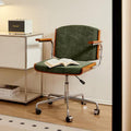 Custom retro armrest swivel chair - adjustable height, comfortable for home, office, dorm, and extended sitting - perfect for desk work and studying