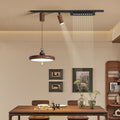 Medieval style iron restaurant chandelier surface mounted movable track adjustable hover chandelier scandinavianretro creative lamp