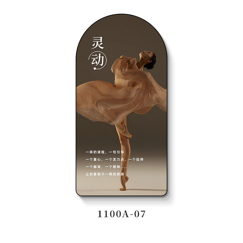 Ballet room wall decoration painting girl dance studio inspirational casual painting art training class institution wall painting