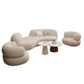 Accessible luxury cashmere fabric curved sofa coffee table modern casual living room beauty salon clothing store furniture popular