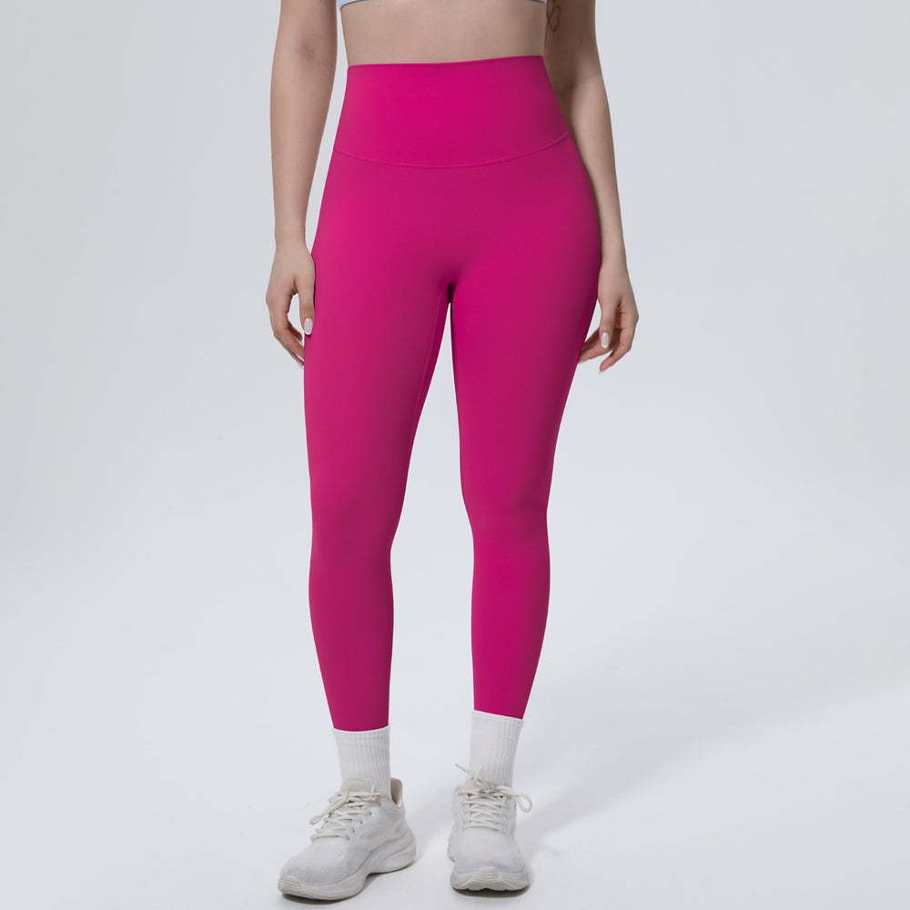 new arrival brushed yoga pants high waist hip lift anti-roll peach butt fitness pants quick-drying tight sports pants for women