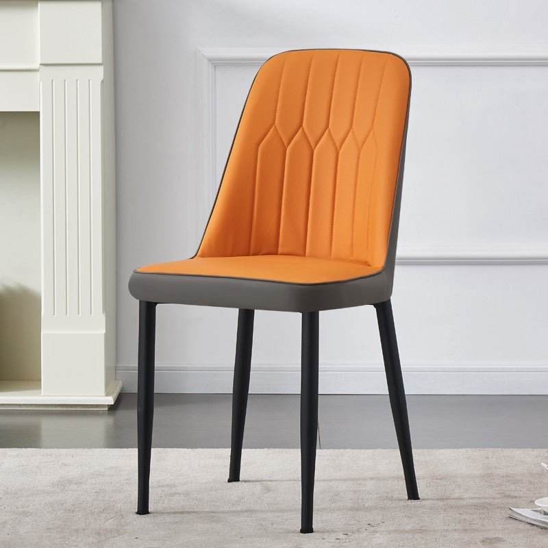 Cream style Nordic light luxury dining chair Home simple modern restaurant Makeup stool Leisure table and chair Hotel chair arc