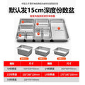 Commercial food warmer table, stainless steel warming cart, breakfast shop equipment, canteen serving counter