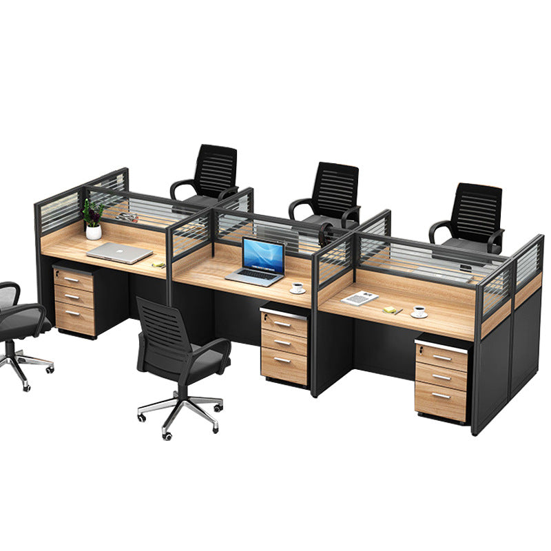 Staff desk and chair combination screen four-person employee booth casual modern partition office workstation desk
