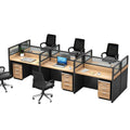 Staff desk and chair combination screen four-person employee booth casual modern partition office workstation desk