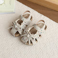 Custom girls' birkenstock sandals - new summer collection: kids' bow-tie floral princess sandals, open-toe beach shoes for toddlers and young children