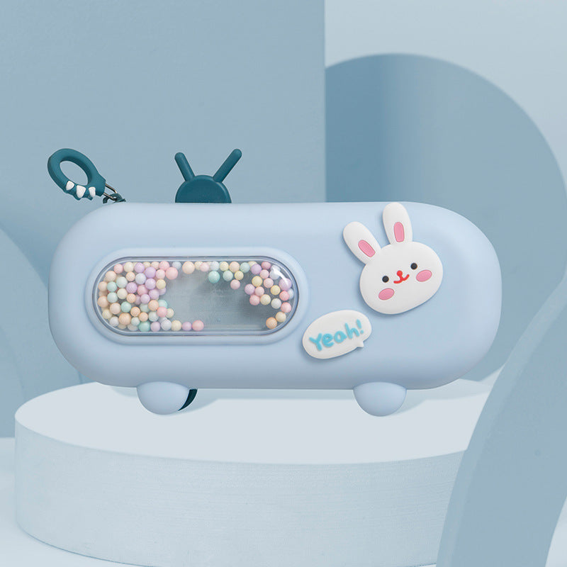 New Bubble Machine Stationery Box Creative Stationery Silicone Pencil Bag Kindergarten Pencil Case Men's and Women's Novelty Tongzhuo Pencil Bag