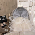 Girls' dress  autumn new arrival: high-end sequin princess dress, stylish and chic tutu party dress for little girls
